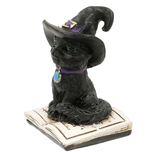Mini Black Cat on Book by Ashland®